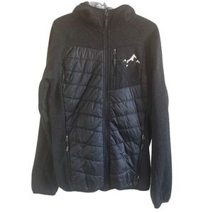 McKinley Men’s Wool Blend Hooded Puffer Jacket